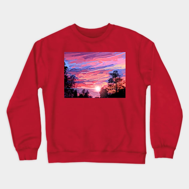 Evening Sky Crewneck Sweatshirt by danieljanda